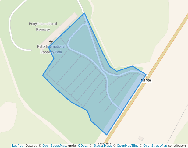 walking in Petitcodiac Raceway Camp Park map in River Glade