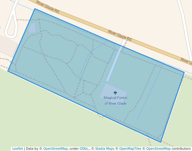 walking in Magical Forest of River Glade map in River Glade