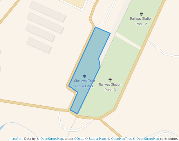 walking in Sichewal Tree Protect Park map in Sultanpur Lodhi