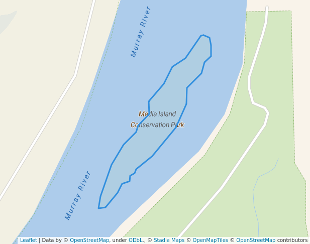 walking in Media Island Conservation Park map in Pata