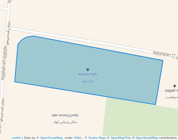 Kowsar Park in Saveh | Map and Routes