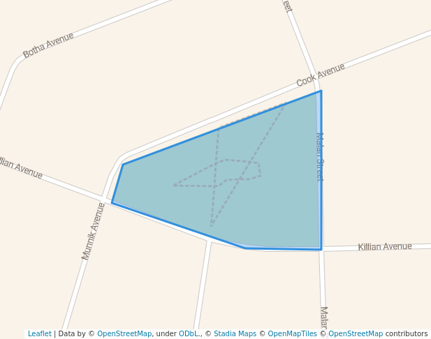 walking in Un-named Park map in Boksburg