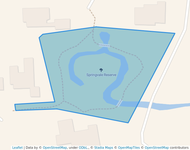 Springvale Reserve in Christchurch | Map and Routes
