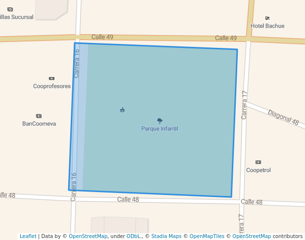 walking in Parque Infantil map in Barrancabermeja