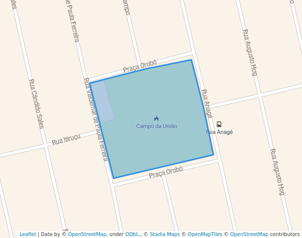 walking in Praça Orobó map in Guarulhos