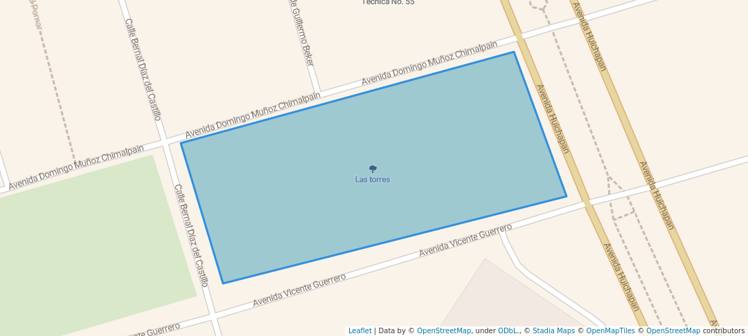 walking in Las torres map in Ciudad Sahagún