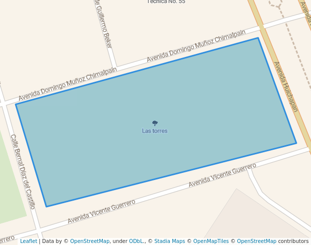 walking in Las torres map in Ciudad Sahagún