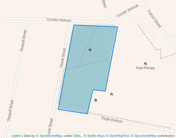 walking in Park map in Lenasia