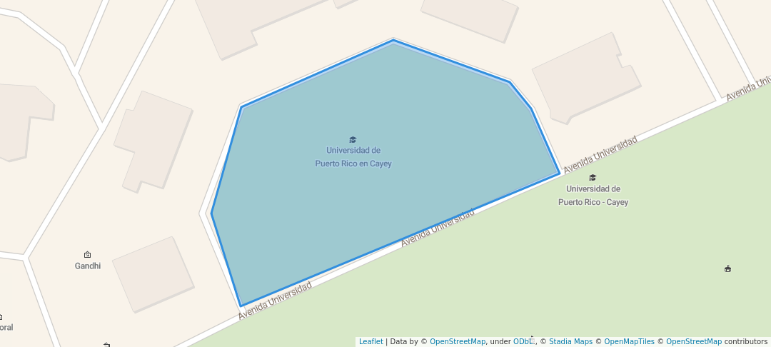 walking in Plaza Dr. Agustín Stahl map in Cayey