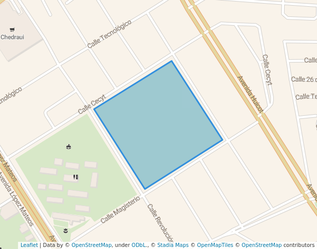 walking in Parque Tecnologico map in Fresnillo