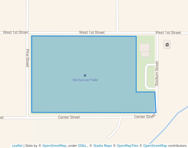 walking in Old Soccer Field map in Mountain View