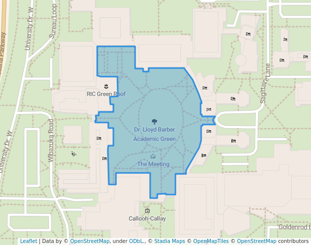 Dr. Lloyd Barber Academic Green