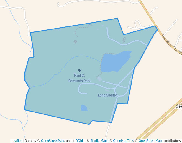 walking in Paul C. Edmunds Park map in South Boston