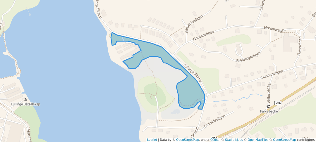 walking in Madens Dagvattenpark map in Botkyrka