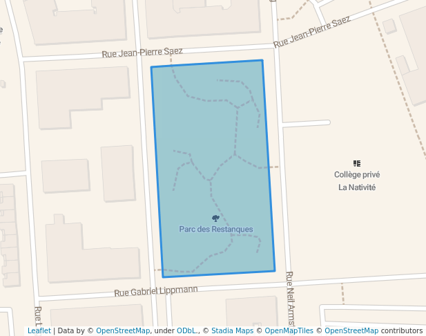 walking in Parc des Restanques map in Aix-en-Provence