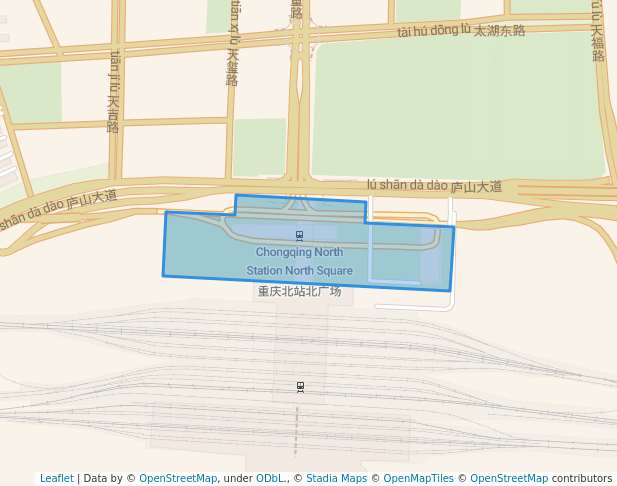 Chongqing North Railway Station, North Square