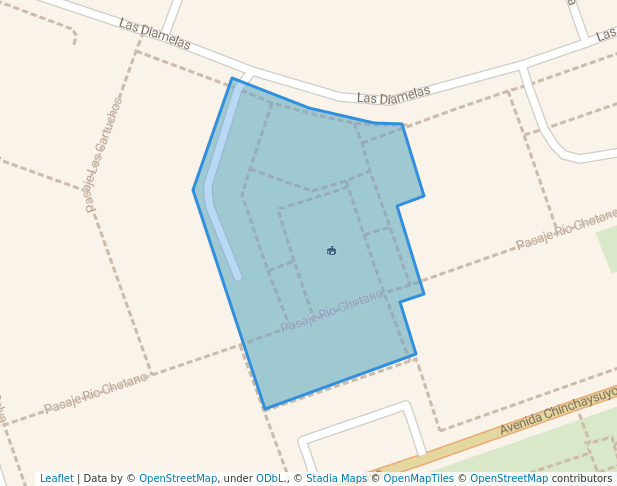 walking in Parque Comandante FAP Lenin Sanchez Perez map in Chiclayo