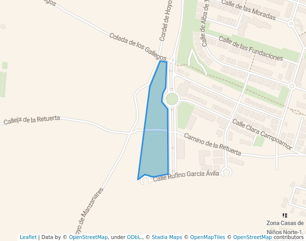 walking in Parque del Ancla map in Colmenar Viejo