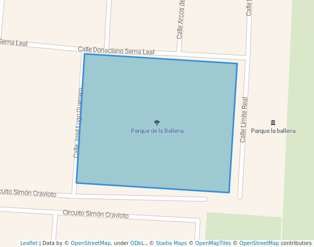 walking in Parque de la Ballena map in Pachuca de Soto