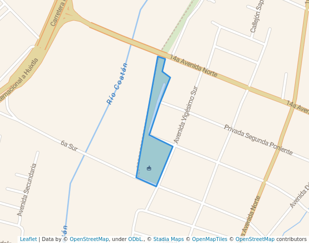 walking in Malecon Seccion 1 (Parque) map in Tapachula