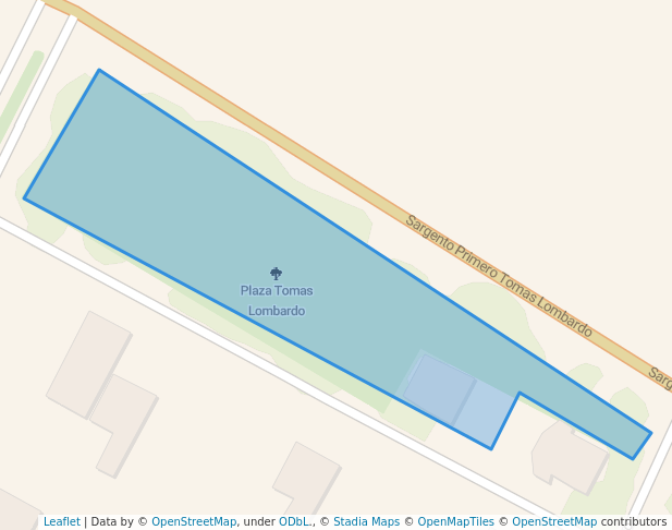 walking in Plaza Tomas Lombardo map in Asunción