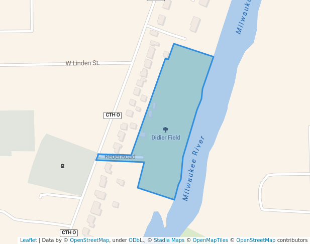 walking in Didier Field map in Saukville