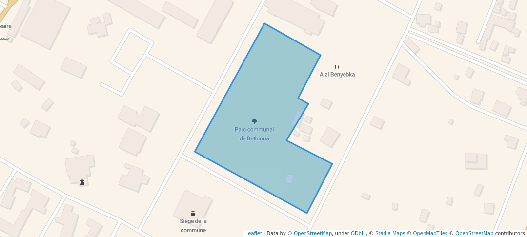 walking in Parc communal de Bethioua map in Bethioua
