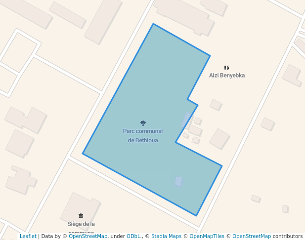 walking in Parc communal de Bethioua map in Bethioua