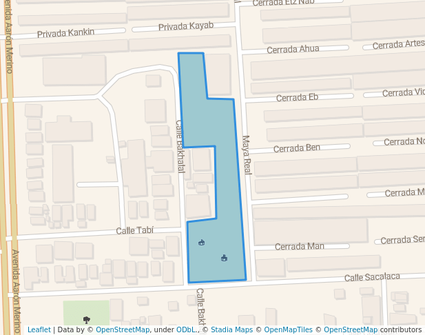 walking in parque kilometro 5 map in Chetumal
