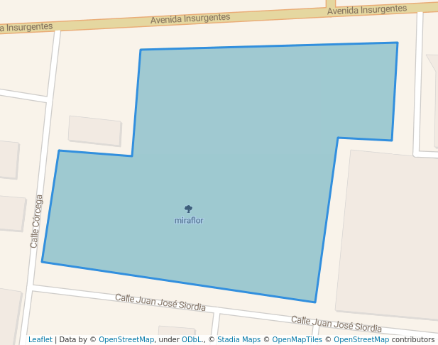 walking in miraflor map in Chetumal