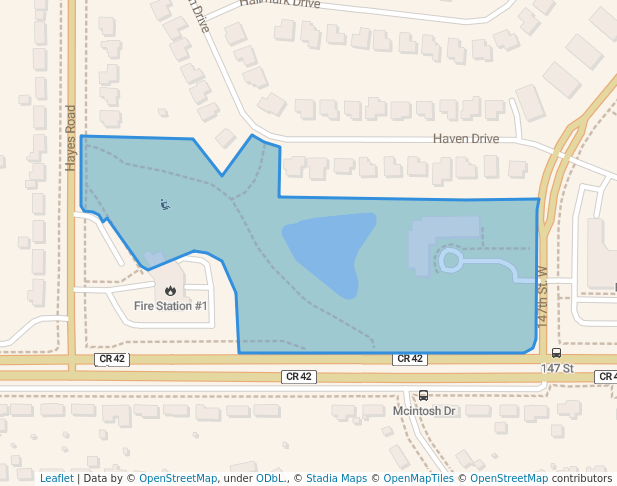 walking in Apple Grove Park map in Apple Valley
