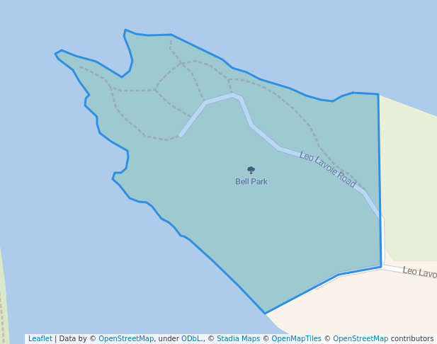 walking in Bell Park map in Arnprior