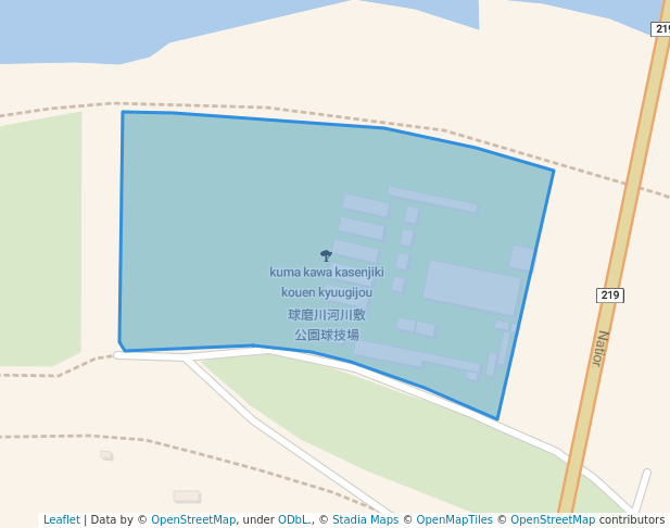 球磨川河川敷公園球技場