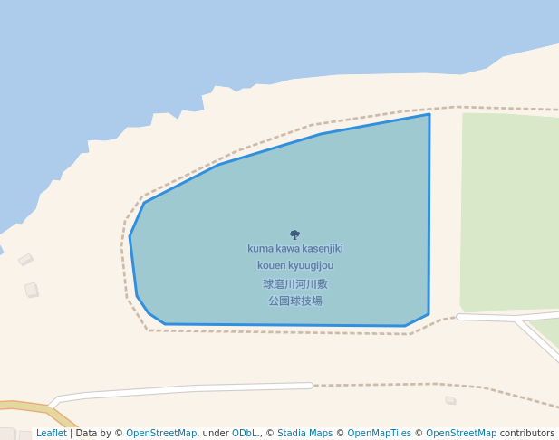 球磨川河川敷公園球技場