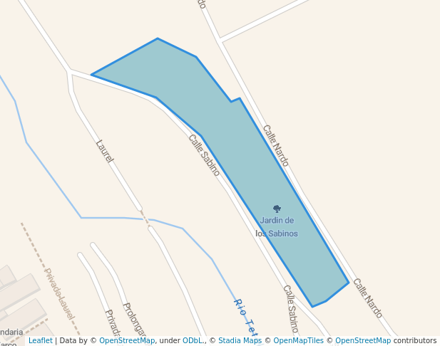 walking in Jardin de los Sabinos map in Cuernavaca