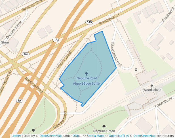 Neptune Road Airport Edge Buffer