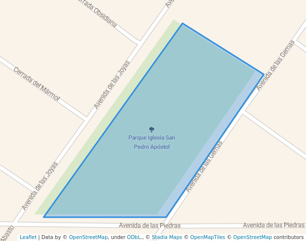 walking in Parque Iglesia San Pedro Apóstol map in Torreón