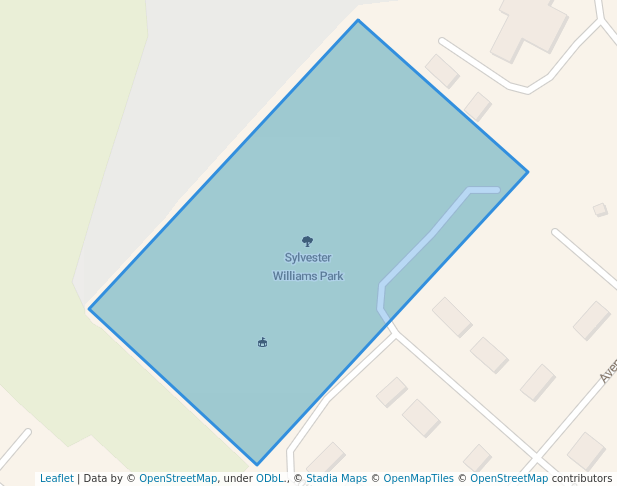 walking in Sylvester Williams Park map in Apalachicola