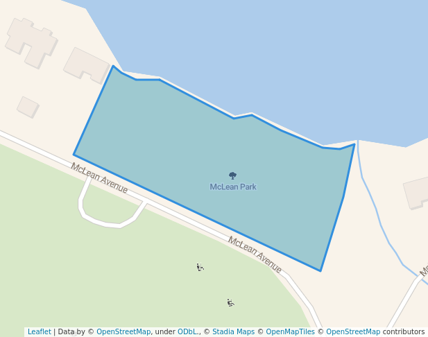 walking in McLean Park map in Arnprior