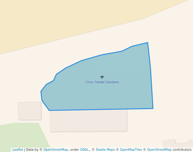 walking in Civic Center Gardens map in Port Hedland