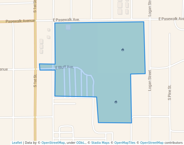 walking in Memorial Park map in Norfolk