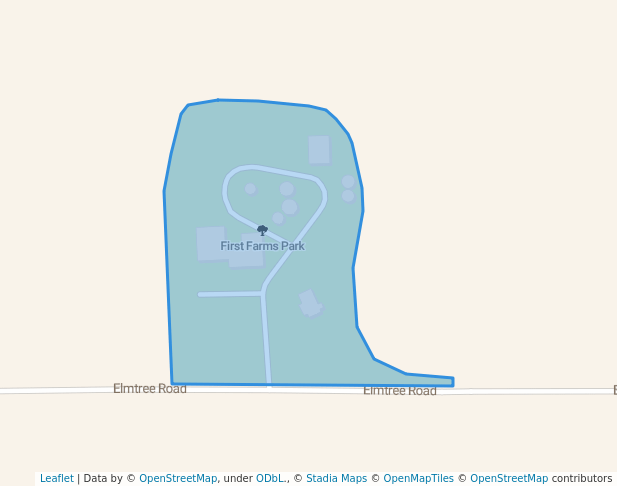 walking in First Farms Park map in Treynor