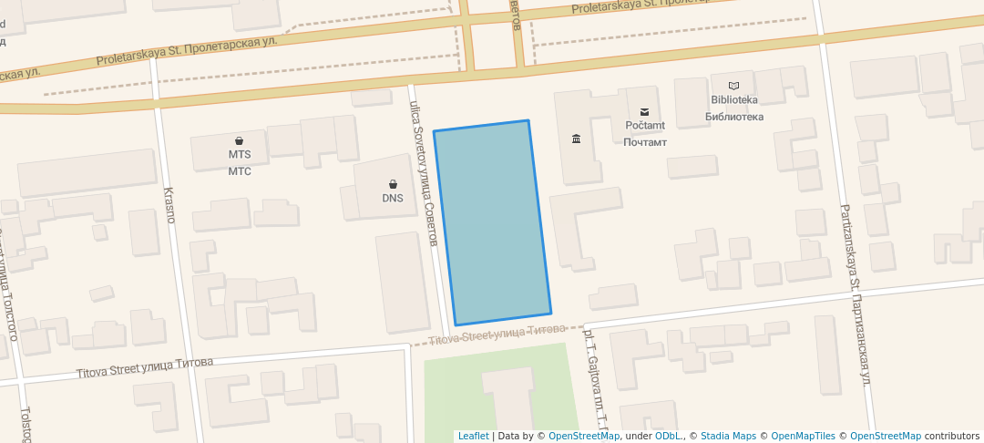 walking in площадь Т. Гайтова map in Ardon