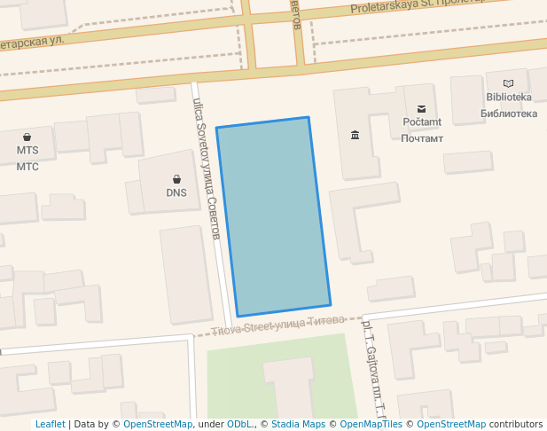 walking in площадь Т. Гайтова map in Ardon