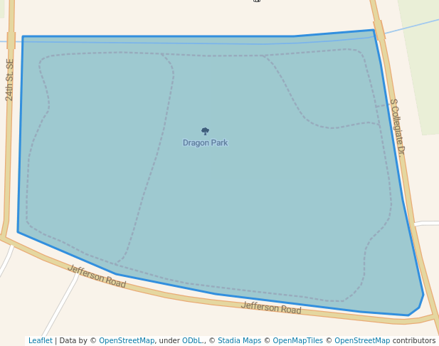 walking in Dragon Park map in Paris