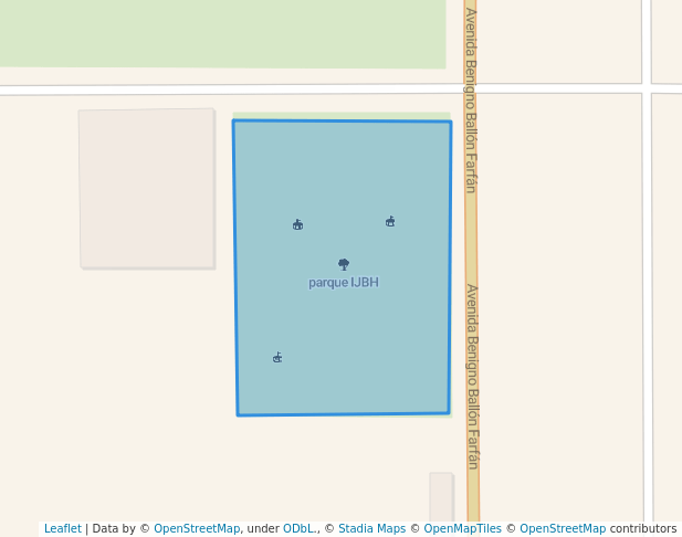 walking in parque IJBH map in Cerro Colorado