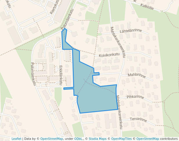 Mahlakankareenpuisto in Kaili | Map and Routes