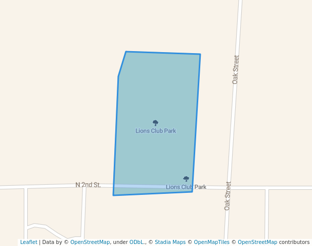 walking in Lions Club Park map in Oconee