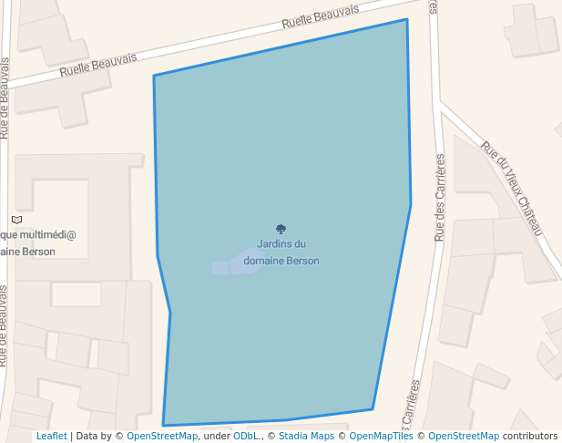 walking in Jardins du domaine Berson map in Meulan-en-Yvelines