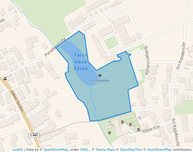 walking in Im Paradies map in Dortmund